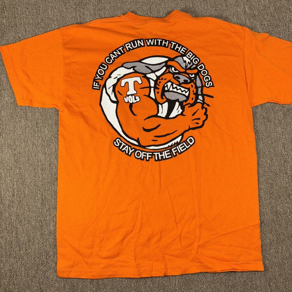 University Of Tennessee VOLS Youth XL Vintage T-shirt Big Dogs Orange Football